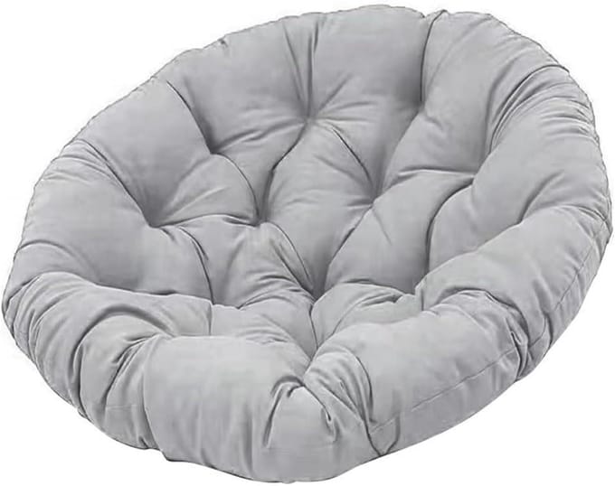 Ronde Vloerkussens - Stoelkussens - Buiten Zitten - Waterdichte Polyester - 60x60cm - Grijs