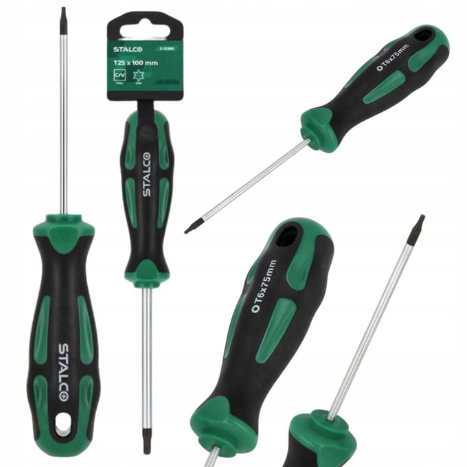 Stalco Torx Schroevendraaier T25 x 100 mm CrV - Magnetische Punt