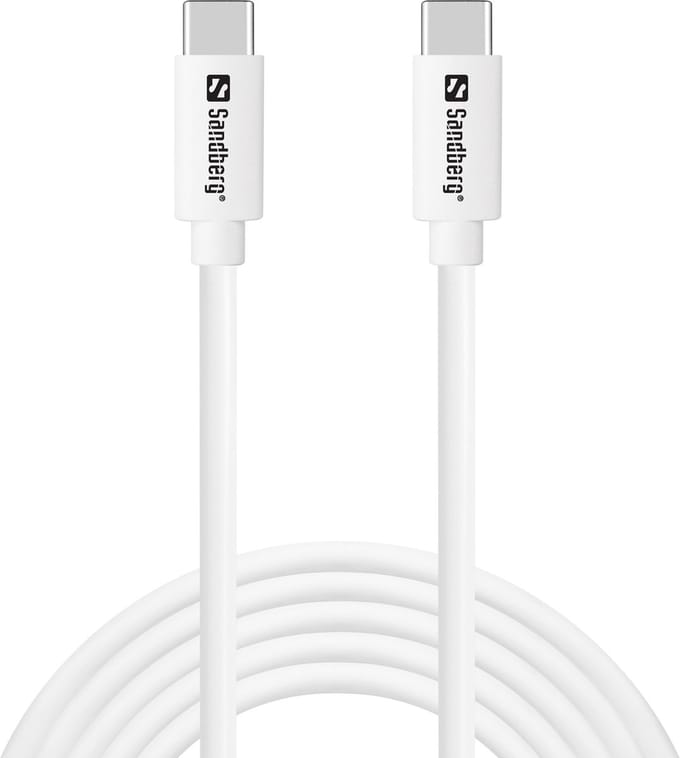 Sandberg - USB-C > USB-C - 65W - 2M - Wit