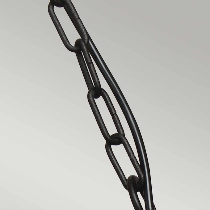 Elstead Klampenborg buiten hanglamp, IP44, zwart