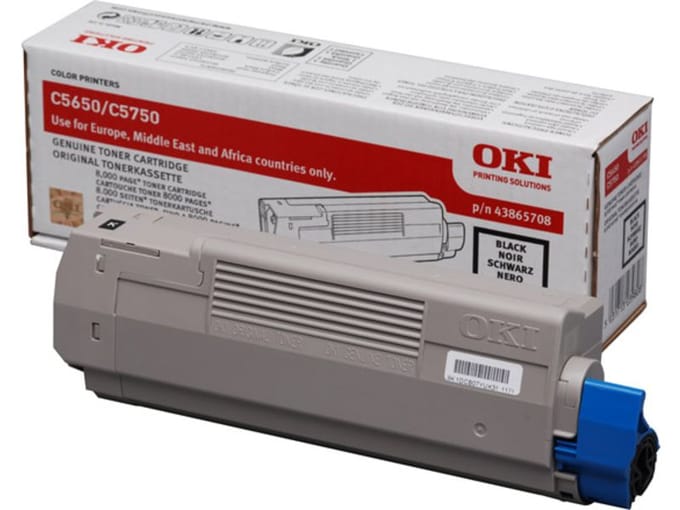 OKI 43865708 toner cartridge zwart (origineel)