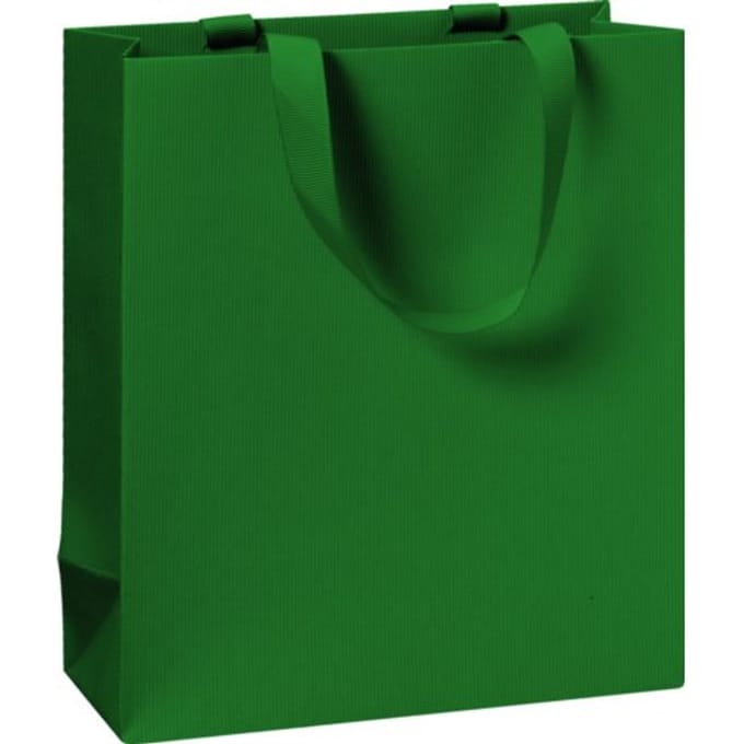 Stewo geschenktasje one colour donker groen, formaat 18 x 8 x 21 cm