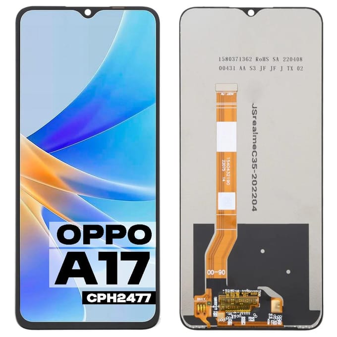 Origineel Oppo A17 Cph2477 A17K A77 LCD Scherm + Touchscreen (Gereviseerd)