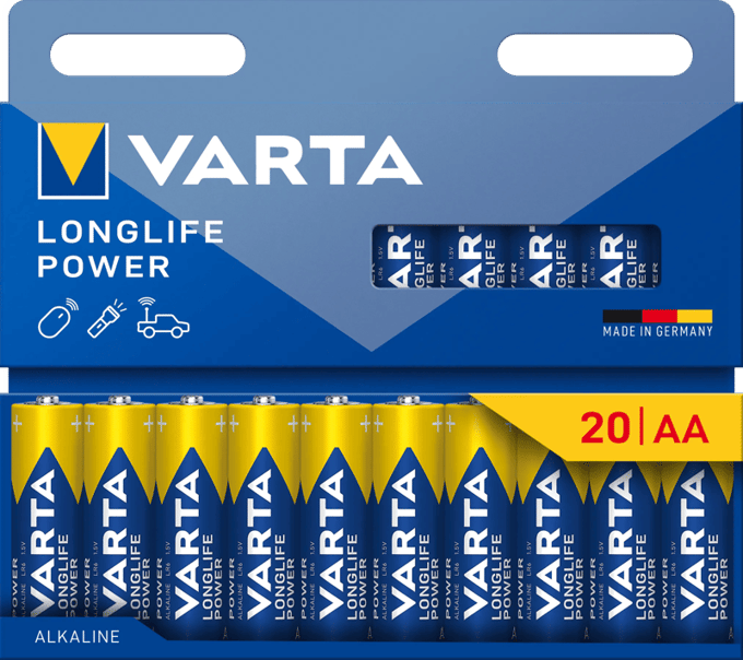 Varta Longlife Power AA Pack 20 stuks