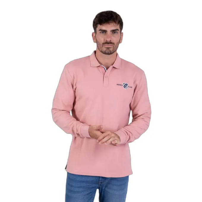 Gebreid poloshirt met lange mouwen Camberabero