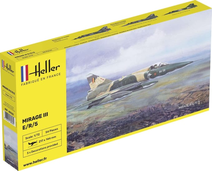 Heller Modelbouwpakket Militaire voertuigen - 80323 Mirage III E Plastic - 1:72 - Modelbouw