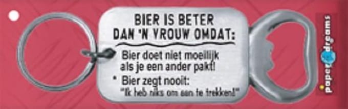 Sleutelhanger/opener Bier Beter 2