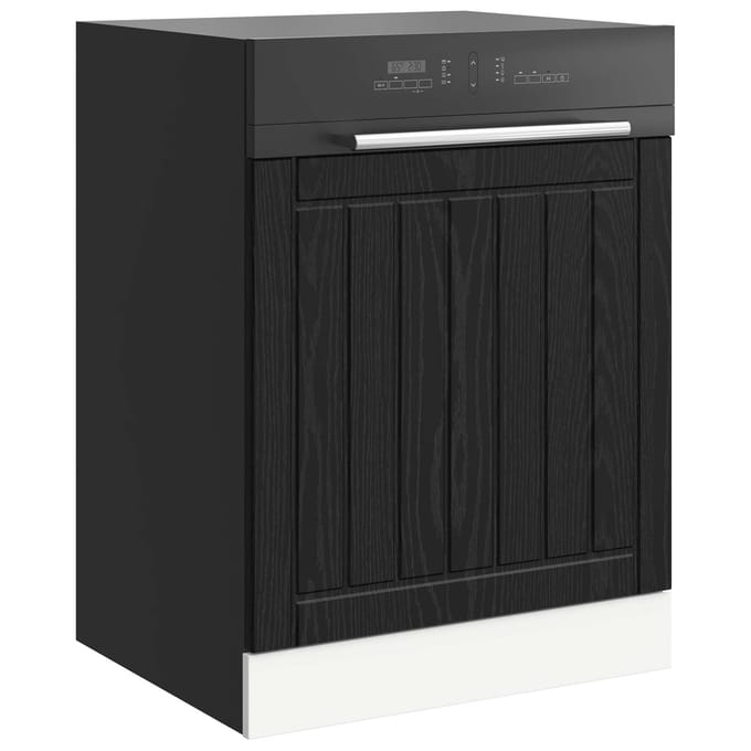 vidaXL - Vaatwasserpaneel - LUCCA - Zwart - eiken - 60 - x - 1,5 - x - 57 - cm