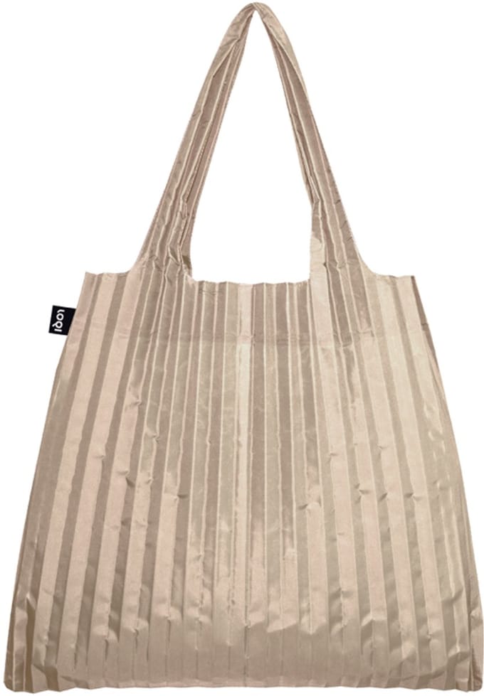 LOQI Bag Large - Pleated Mocha gerecycled