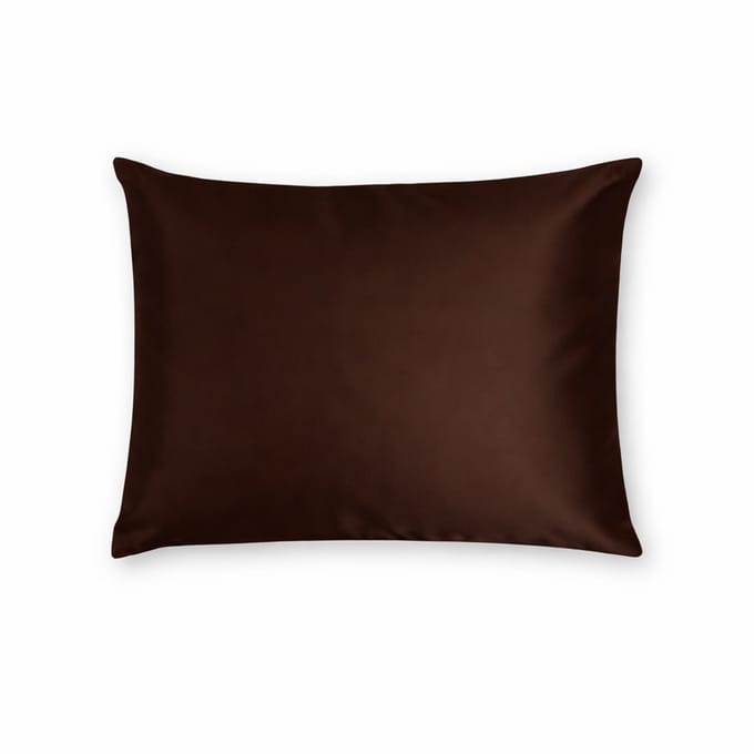 Zijden Kussensloop Midnight Cacao - 22MM - Silk Heaven - 50x70cm / Ritssluiting