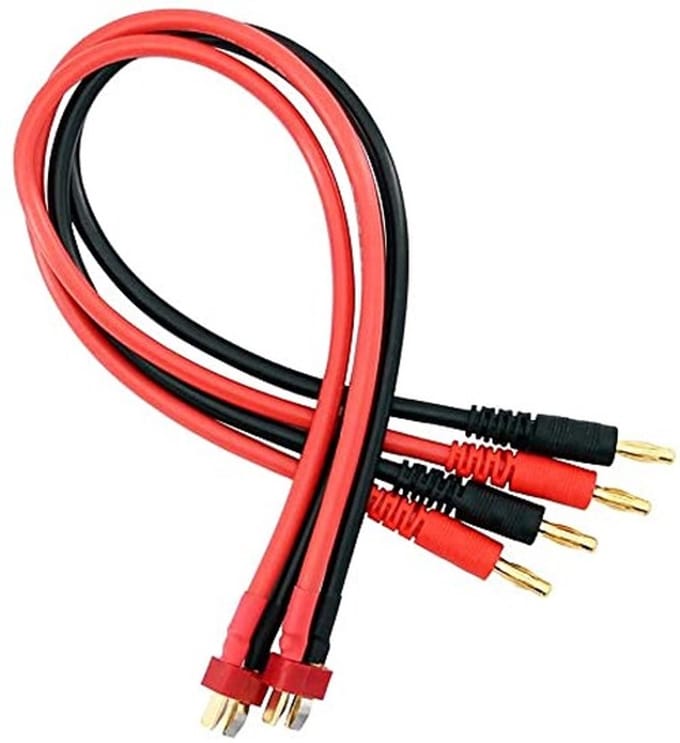 Dailygoods - T Plug Connector naar 4mm Banaan Plugs Adapter Kabel