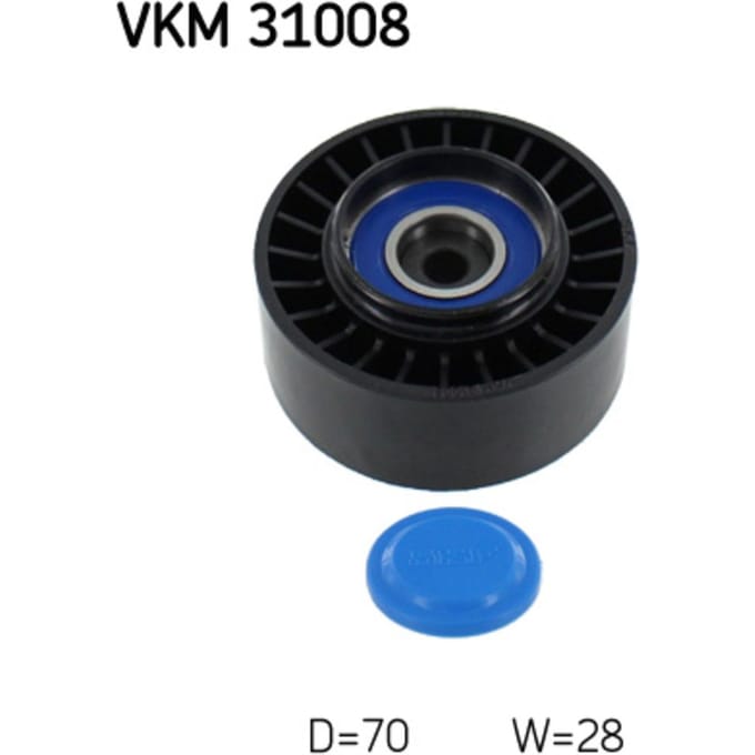Rondsel/geleiderpoelie, V-riem SKF VKM 31008