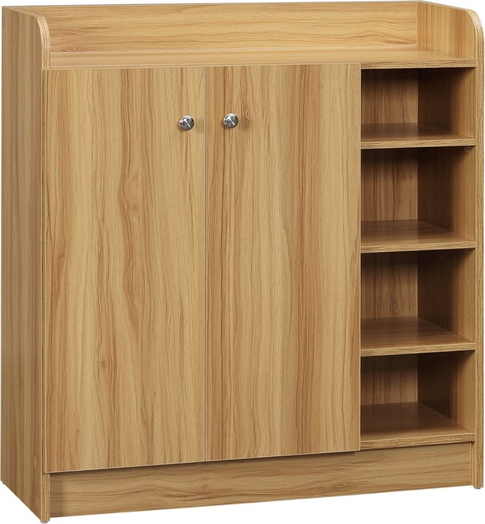 HOMCOM-Schoenenkast-Hout-83x30x90cm-Bruin