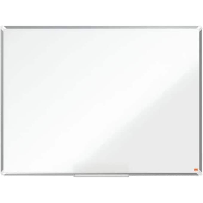 Nobo Premium Plus Magnetisch Whiteboard Staal - Met Pennengoot - Inclusief Whiteboard Marker - 1200x900mm