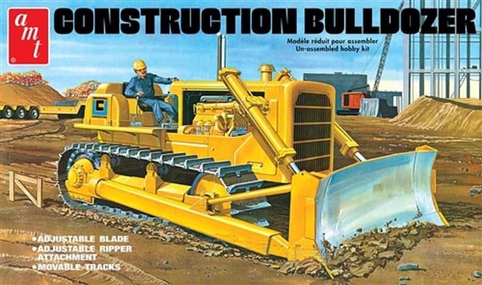 AMT Modelbouwpakket Militaire voertuigen - 1086 Construction Bulldozer Plastic - 1:25 - Modelbouw