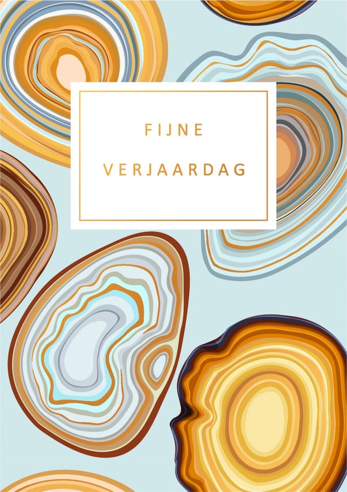 Kaart - Gold Rush - Fijne verjaardag - GLD032