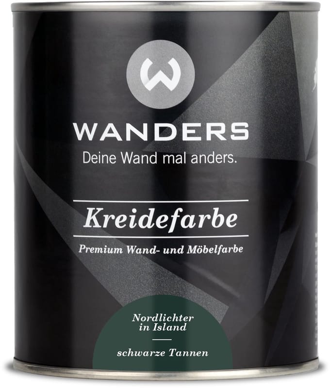 Wanders24 Shabby Chic krijtverf – meubelverf 750 ml – Schwarze Tannen mat