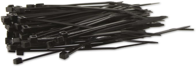 KSS Kabelbinders-set polyamide 6.6, zwart, 80x2,5, UV-bestendig, 100 stuks