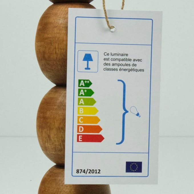 lampvoet bollen mango hout 30cm
