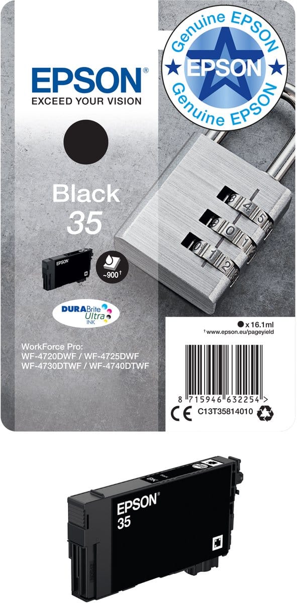 Original Ink Cartridge Epson 35 (16,1 ml) Black