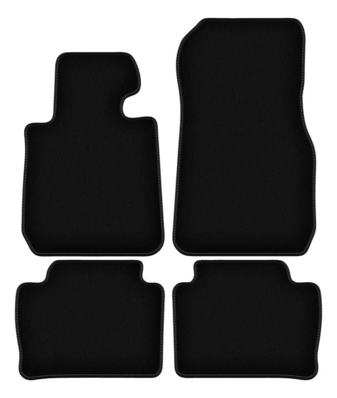 BASIC zwarte veloursmatten voor: BMW 3 F30 sedan (2011-2018)
