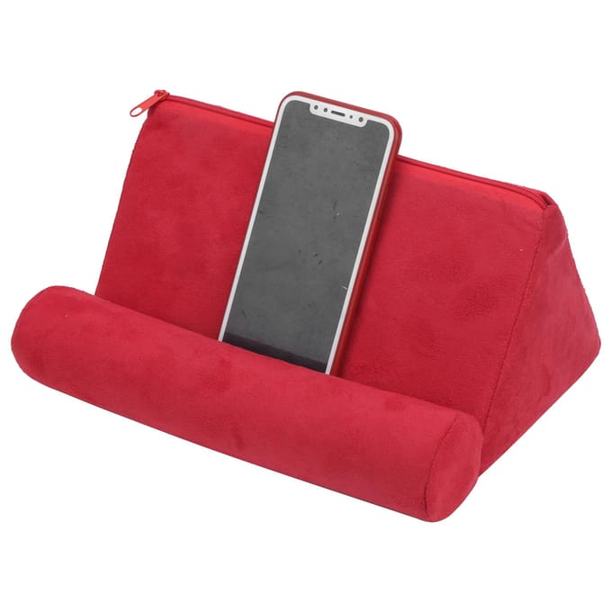 Support de Support de tablette d'oreiller, Support de téléphone portable, coussin de repos de lit, Support de lecture de tablette red