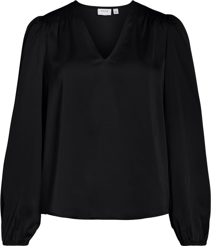 VILA Top met lange mouwen VIELLETTE V-hals