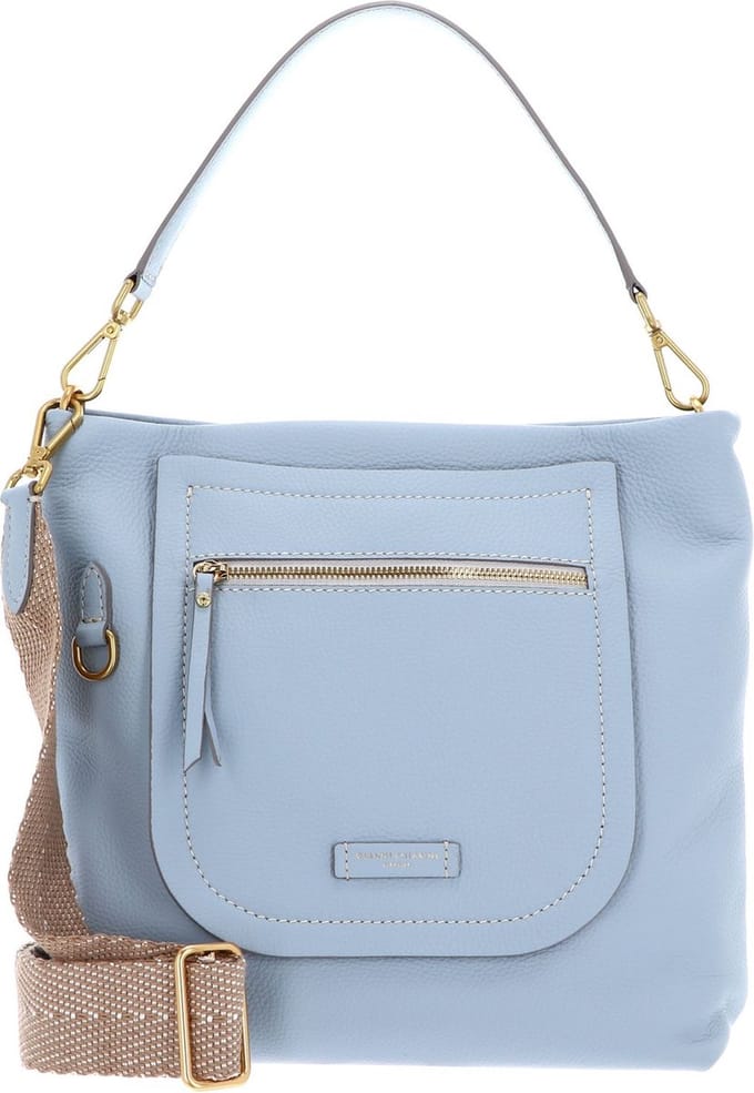 GIANNI CHIARINI Schoudertas Afra Borsa Pelle Artico Lichtblauw