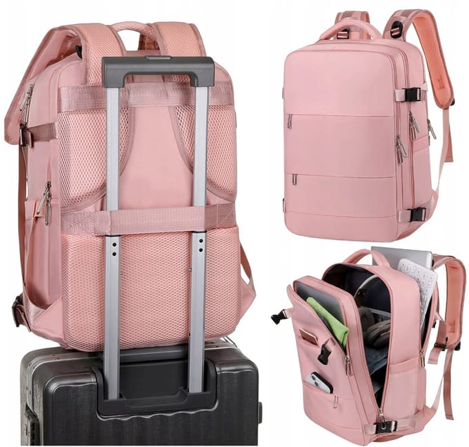 EtuiTab - Reisschoenen - Handbagage - 45x30x20 cm - Roze - Waterdicht