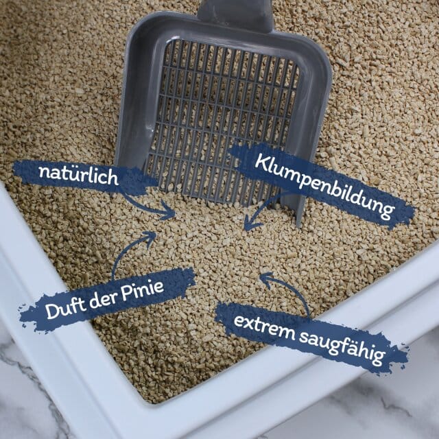 3 x 10 liter Lyra Pet® Lyra Power Pine kattenbakvulling klonterend