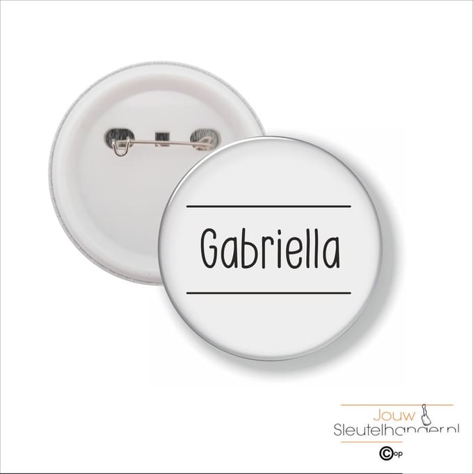 Button Met Speld 58 MM - Gabriella