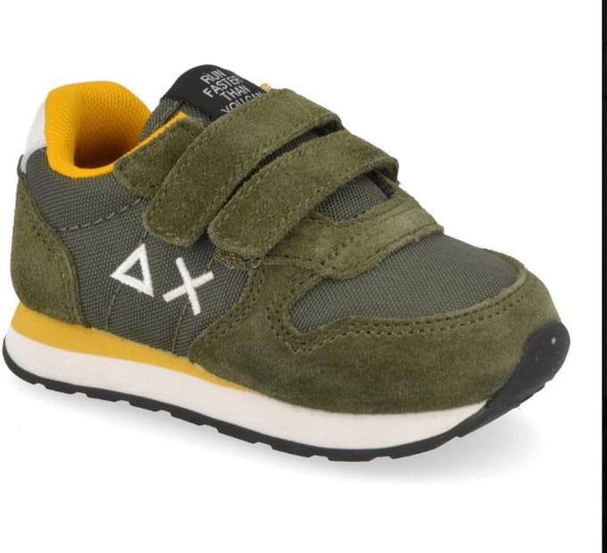 Sun 68 Jongens Sneaker Boy's Tom Solid Baby 74 Militare | Kaki | Maat: 26