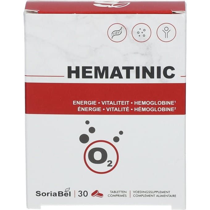 SoriaBel Hematinic 30 Tabletten | Energie & Vitaliteit
