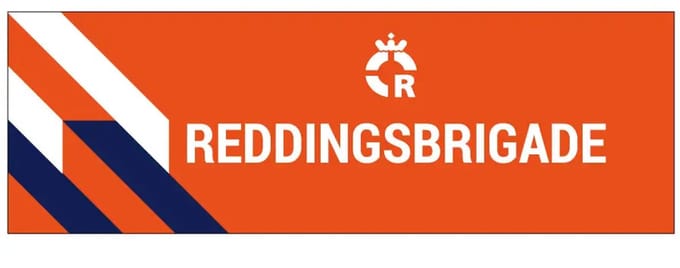 Reddingsbrigade autosticker binnenzijde raam | 21 x 7 cm