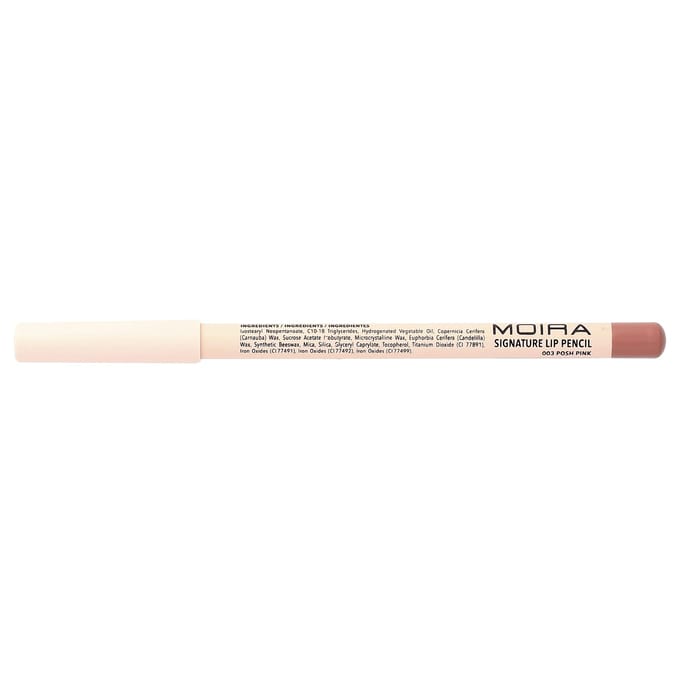 Moira Beauty, Crayon à lèvres Signature, 003 Rose chic, 1,1 g (0,04 oz) white