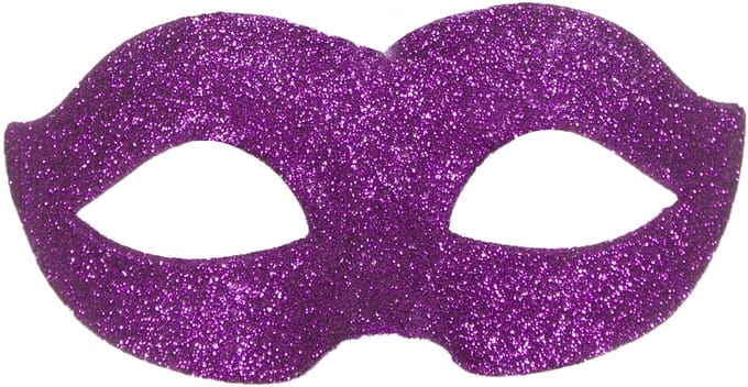 Masker eyes glitter paars