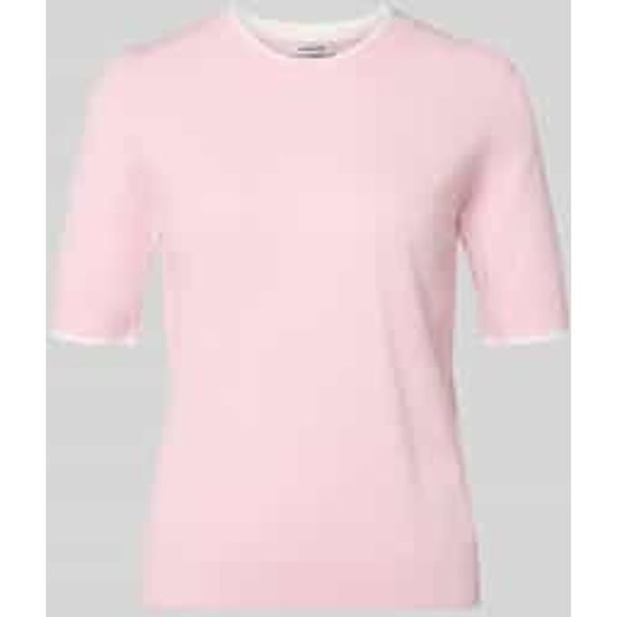 Regular fit gebreide pullover met ronde hals