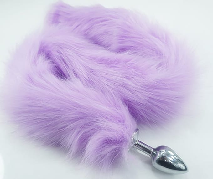 Buttplug - Vossenstaart buttplug - Foxtail buttplug - Paars - Erotisch - XL - 75CM - Anaal - Tail buttplug