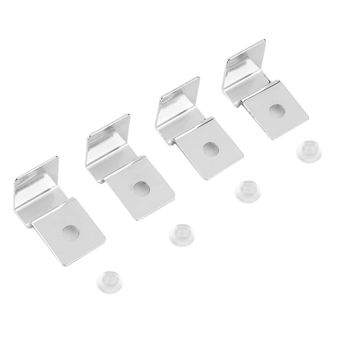 4 Pièces Support d'Aquarium en Acier Inoxydable Clip pour Couvercle en Verre d'Aquarium Type 2