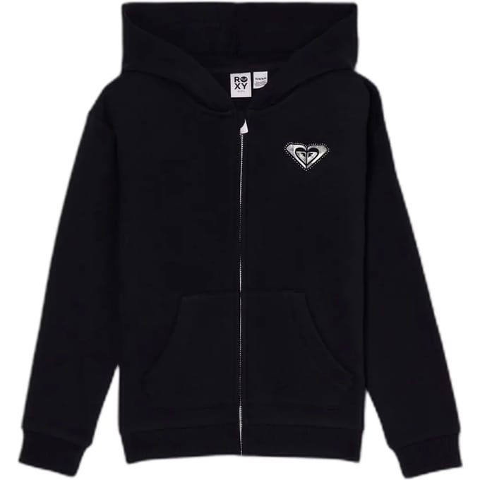 Roxy Surf Feeling Sweatshirt Met Rits Zwart 6 Years Meisje