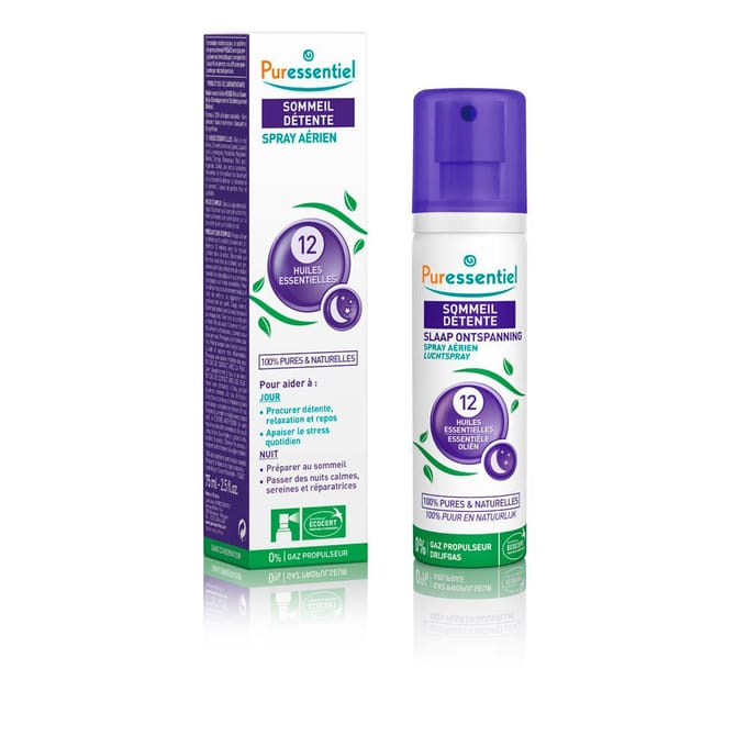 Puressentiel Slaap Ontspanning Luchtspray 12 Essentiële Oliën 75 Spray