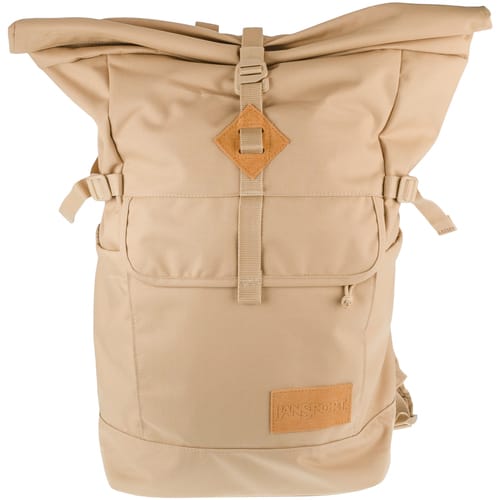 JanSport Hatchet Rolltop Backpack, Unisex, Beige, Rugzak, maat: One size