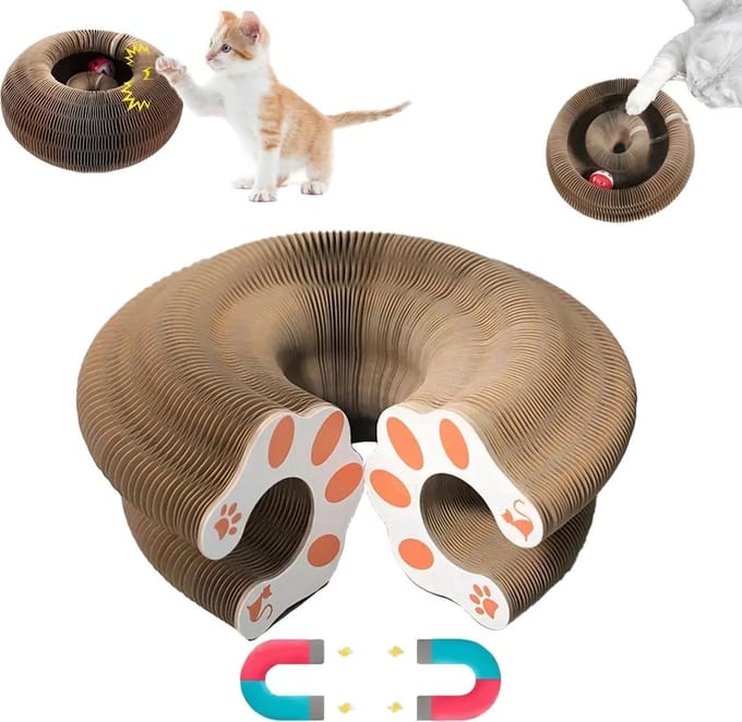 Premium Katten Orgel / Katten Krab Krab Donut Incl. Bal | Katten Speelgoed | Cat Organ Scratch Board (2025 Model)