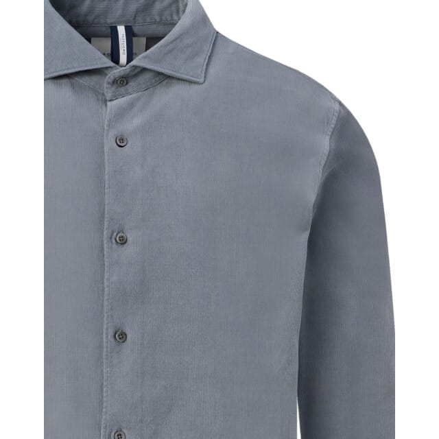 Overhemd Profuomo blauw corduroy