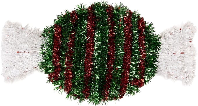 Clayre & Eef Kersthanger 33x2x16 cm Groen Kunststof