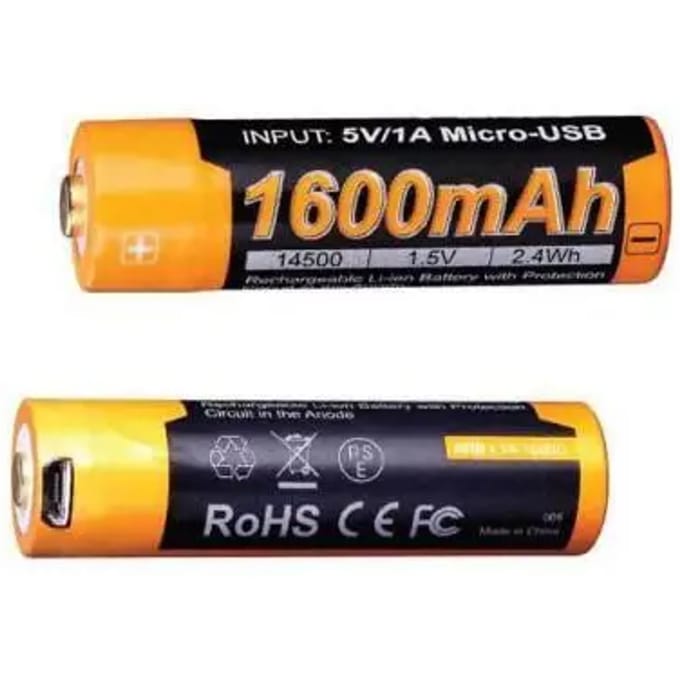 Oplaadbare batterij met micro usb Fenix