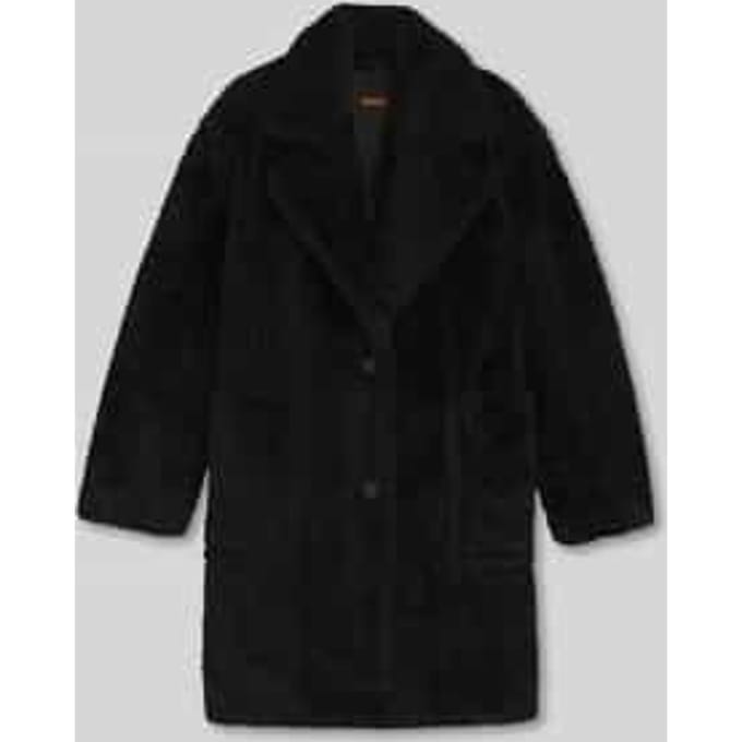 Regular fit lange jas van teddybont met grote zakken, model 'CATEDY'