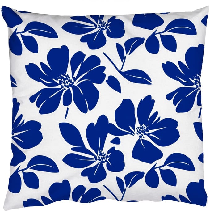 Sierkussens - Kussentjes Woonkamer - 60x60 cm - Floraal - Modern - Blauw