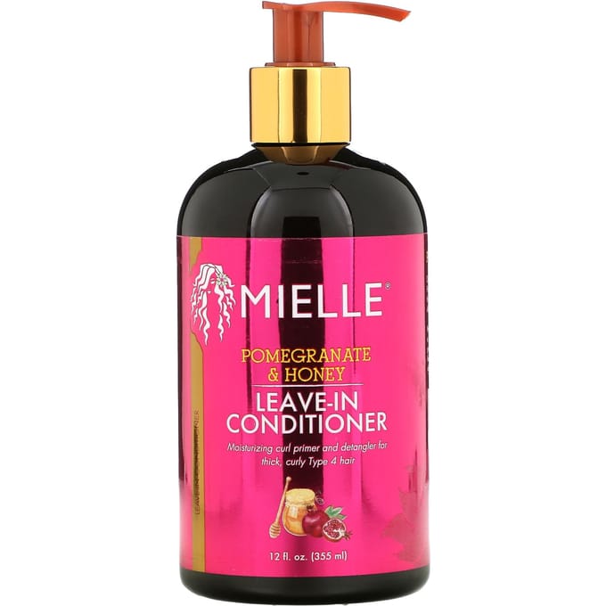 Mielle, Après-shampoing sans rinçage, Grenade et Miel, 12 fl oz (355ml) black