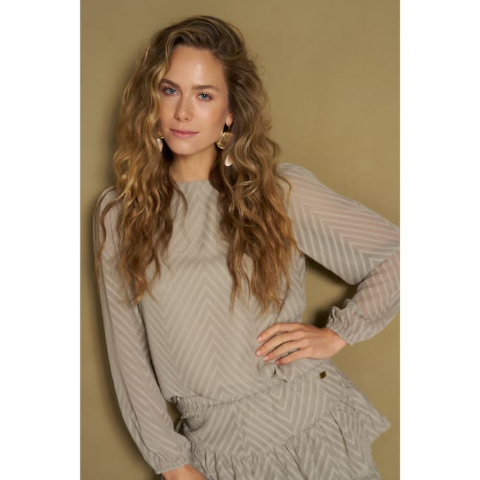 Top Helmi - Structured Relaxed | Kaki